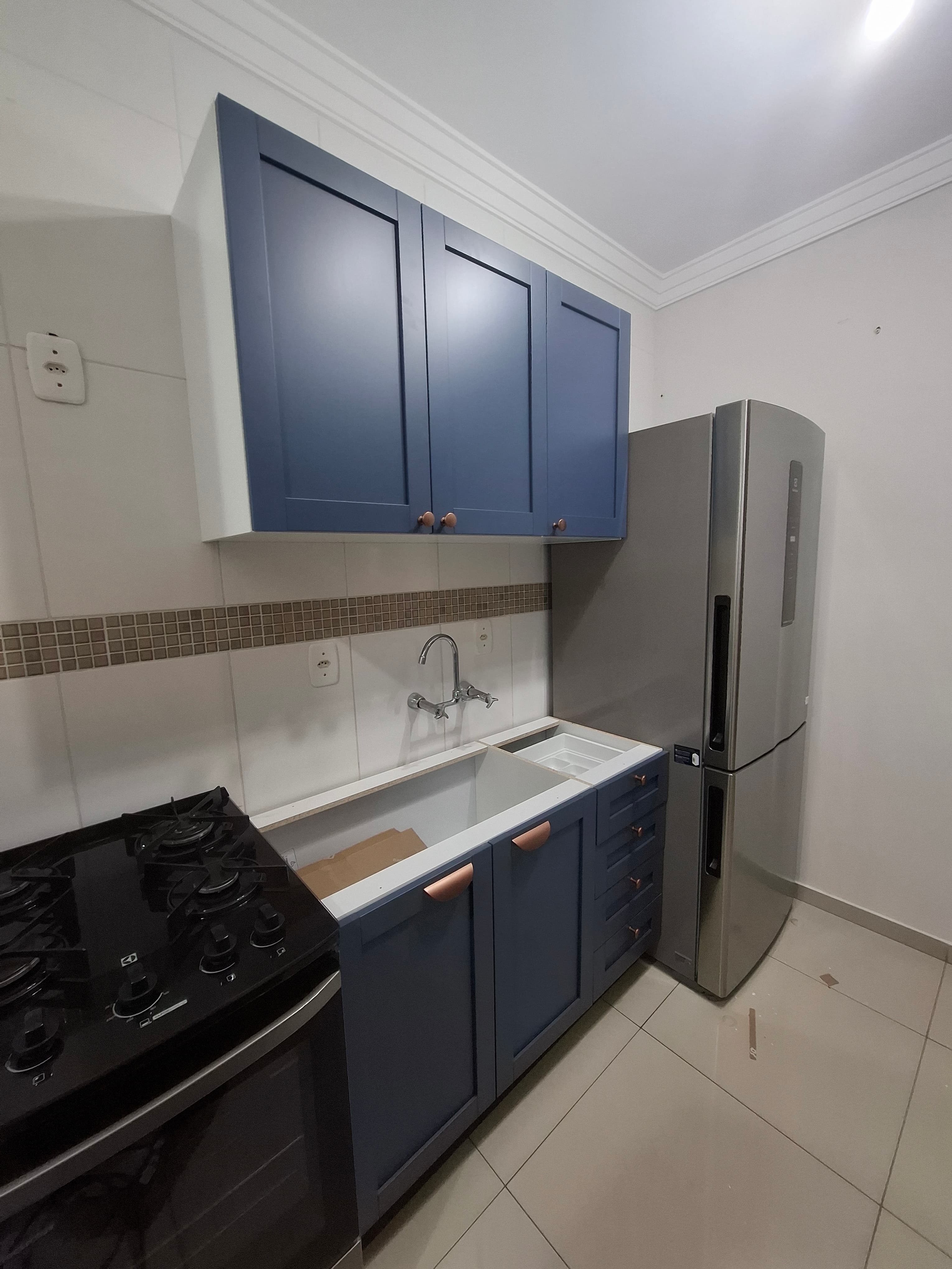Instalação rápida de kit de cozinha